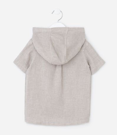 Camisa Bata Infantil en Viscolino con Capucha - Talle 1 a 6 años 2