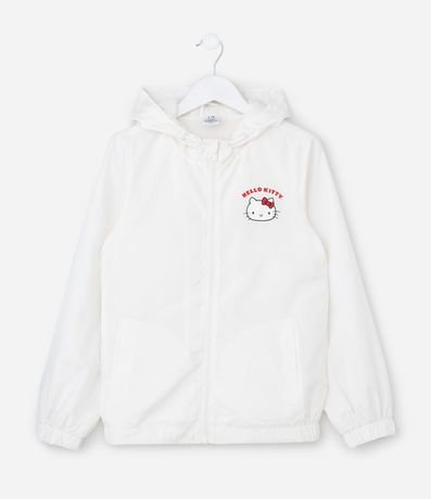 Campera Infantil Rompe Viento con Estampa Hello Kitty - Talle 5 a 14 años
