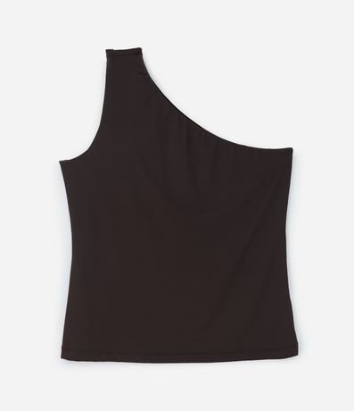 Blusa Hombro Único en Microfibra Curve & Plus Size 5