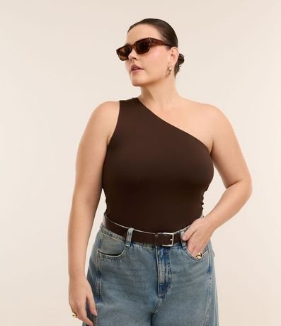 Blusa Hombro Único en Microfibra Curve & Plus Size