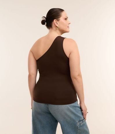 Blusa Hombro Único en Microfibra Curve & Plus Size 3