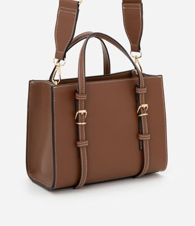 Bolsa Satchel Mediana con Correa de Mano Desmontable y Boho Romántico