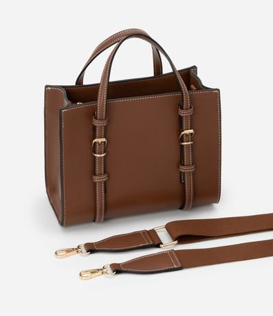 Bolsa Satchel Mediana con Correa de Mano Desmontable y Boho Romántico 7