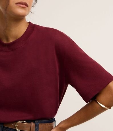 Remera Básica Relaxed en Malla 3