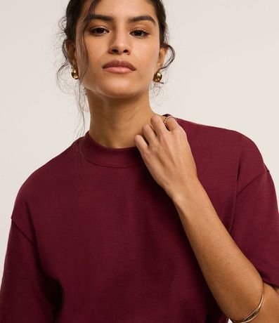 Remera Básica Relaxed en Malla 4