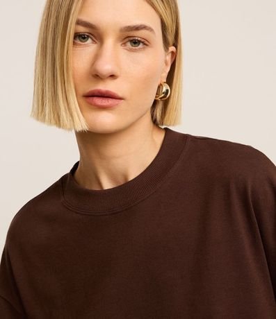 Remera Básica Relaxed en Malla 3