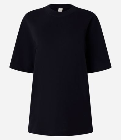 Remera Básica Relaxed en Malla 7