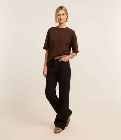 Remera Básica Relaxed en Malla 4