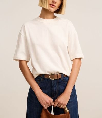 Remera Básica Relaxed en Malla 4