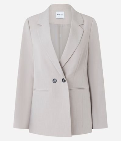 Blazer Alargado en Sastrería con Botón Doble 9