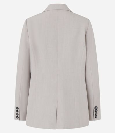 Blazer Alargado en Sastrería con Botón Doble 10