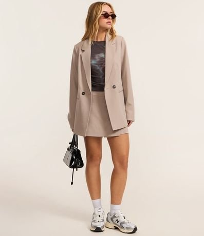 Blazer Alargado en Sastrería con Botón Doble 5