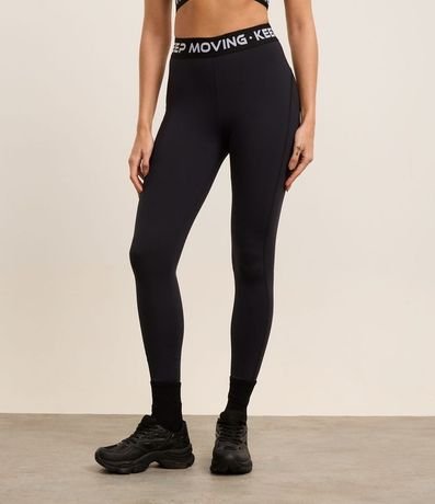 Pantalón Legging Deportiva en Microfibra con Cintura Elástica Keep Mooving 2