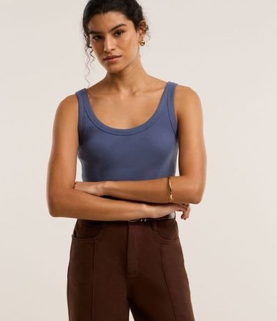 Blusa Musculosa en Rib 3