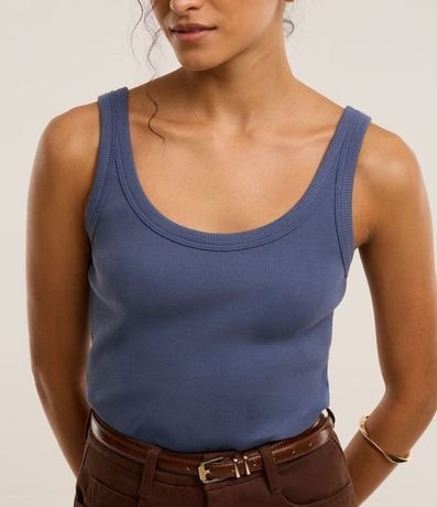 Blusa Musculosa en Rib 6
