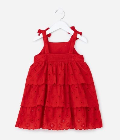 Vestido Infantil en Laise Texturizado - Talle 1 a 6 años 2