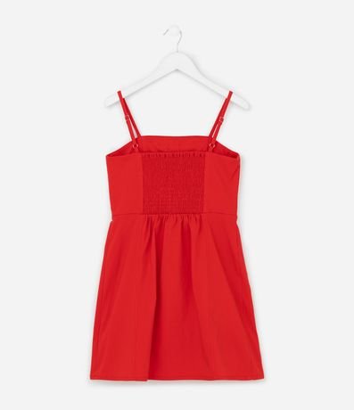 Vestido Infantil de Bretel Fino con Lazo - Tam  7 a 14 años 2