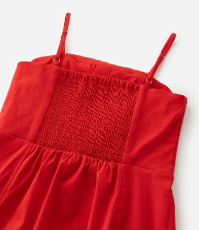 Vestido Infantil de Bretel Fino con Lazo - Tam  7 a 14 años 5