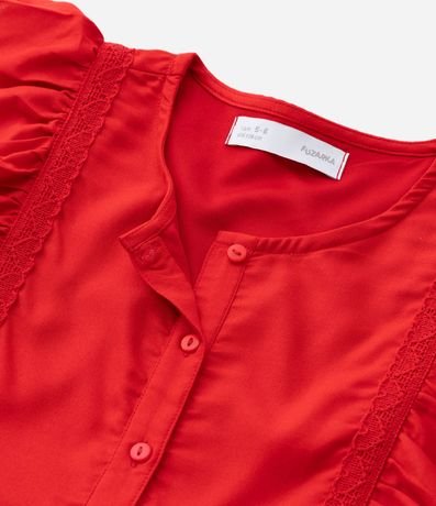 Vestido Infantil con Detalles en Encaje - Talle 5 a 14 años 6