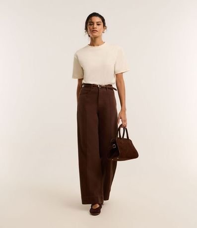 Remera en Algodón con Cuello Redondo 2