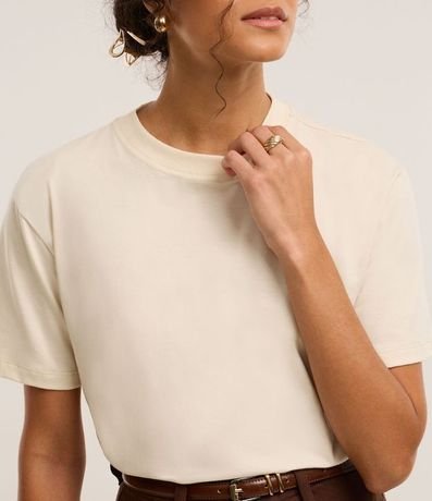 Remera en Algodón con Cuello Redondo 4