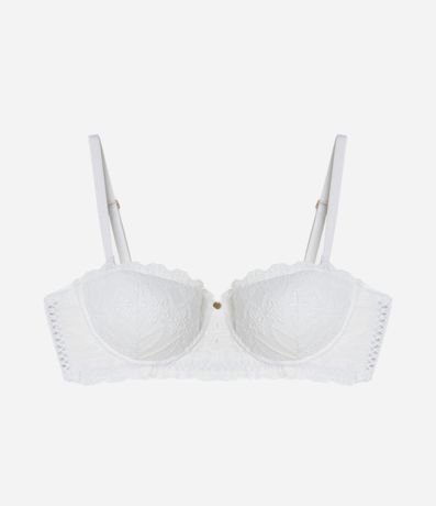 Soutien con Copa en Algodón Bordado y Breteles Desmontable