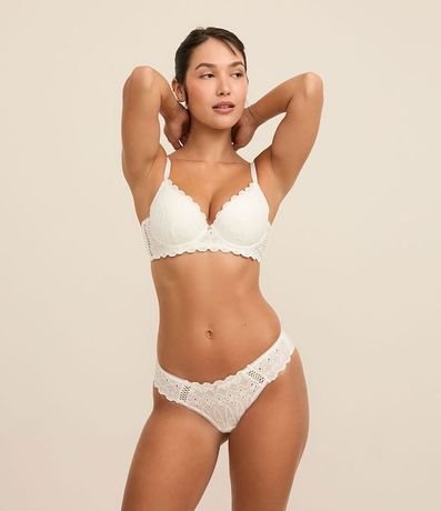 Soutien Base en Algodón Bordado y Copa Hueca 3