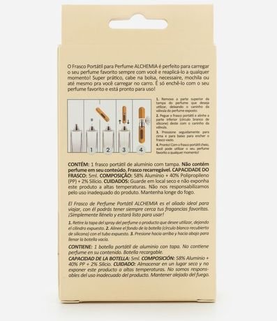 Frasco de Spray para Perfume Portátil Alchemia 4