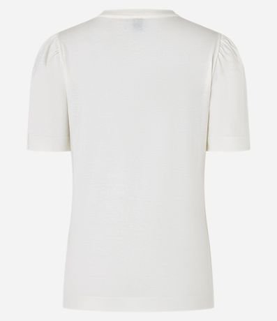 Remera Slim en Algodón con Manga Abullonada y Estampa Postres Sweet 2