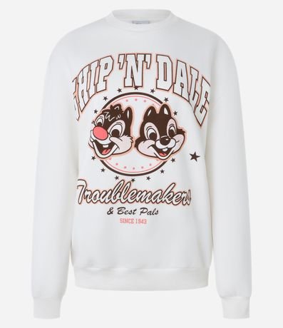 Sudadera con Forro Fleece en Algodón con Estampa Chip N Dale 4