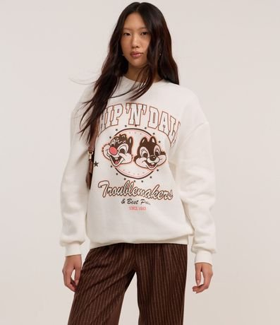 Sudadera con Forro Fleece en Algodón con Estampa Chip N Dale 3
