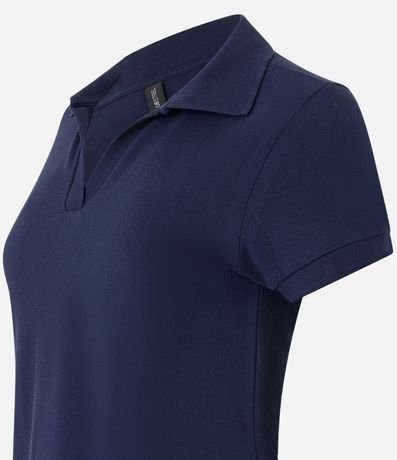 Blusa en Algodón con Cuello Polo y Manga Corta 5