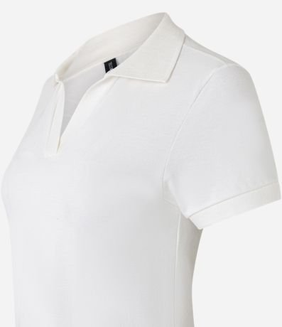 Blusa en Algodón con Cuello Polo y Manga Corta 5