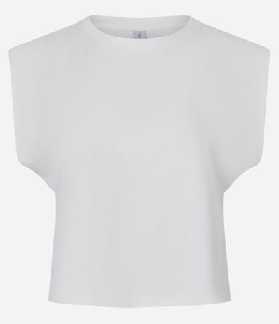 Blusa en Rib sin Manga Hombrera 4