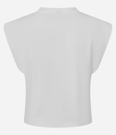 Blusa en Rib sin Manga Hombrera 5