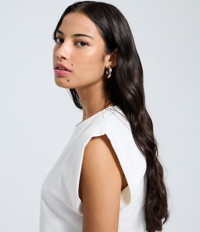 Blusa en Rib sin Manga Hombrera 3