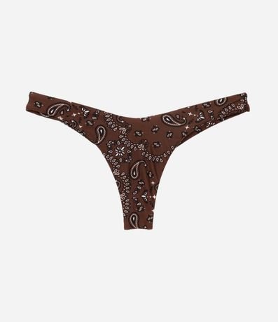 Bikini Pernera Alta en Microfibra con Estampa Paisley y Efecto Levanta Pompis 5