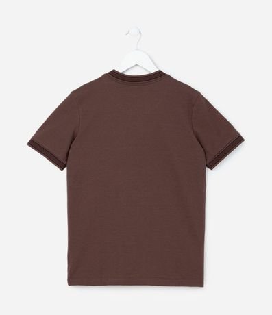 Remera Infantil Texturizada con Viés Contrastantes - 5 a 14 años 2
