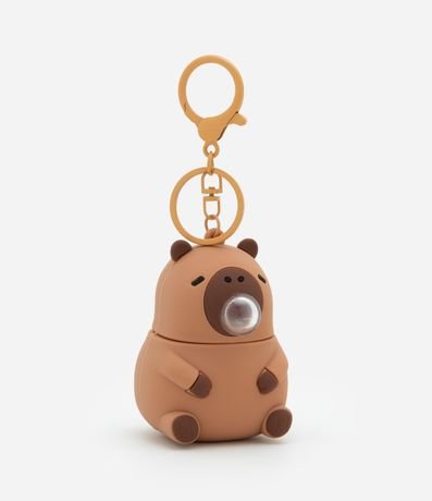 Llavero Plástico con Carpincho con Bolita