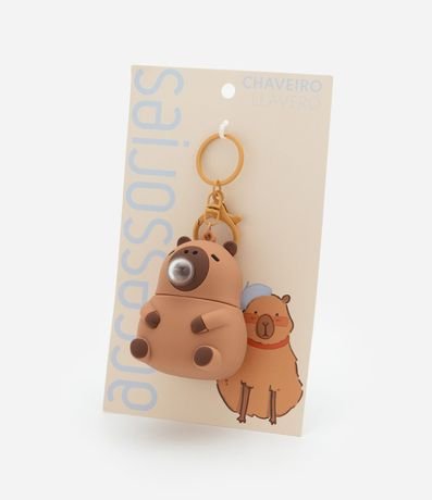 Llavero Plástico con Carpincho con Bolita 2