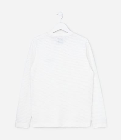 Remera Infantil Henley en Algodón con Bordado - Talle 5 A 14 años 2