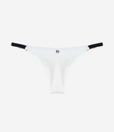 Bikini Bombacha Colaless Texturizada con Hilo Doble y Adornos Resinados 6