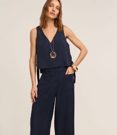 Pantalón Pantacourt con Lazo Delantero 2