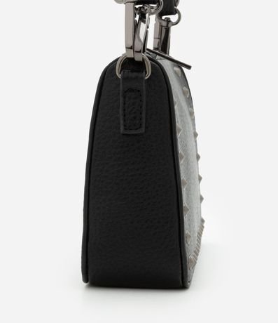 Bolsa Baguette Pequeña con Spikes y Metales 3