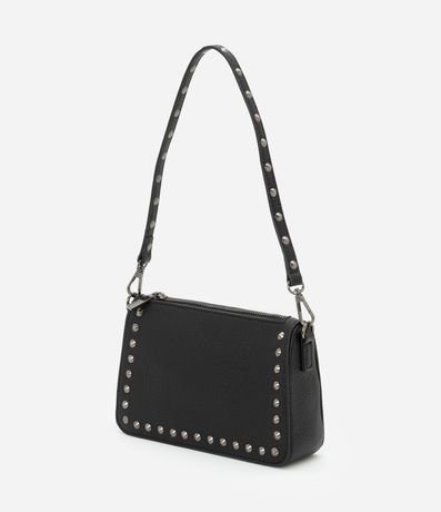 Bolsa Baguette Pequeña con Spikes y Metales 5