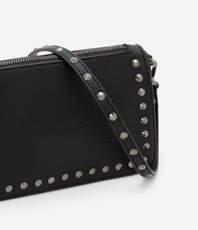 Bolsa Baguette Pequeña con Spikes y Metales 6