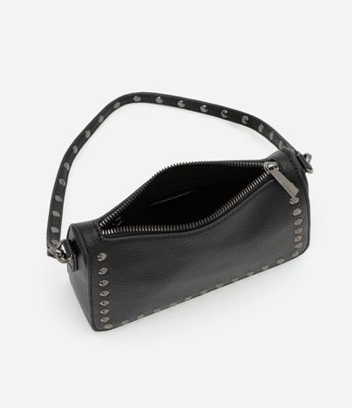 Bolsa Baguette Pequeña con Spikes y Metales 8