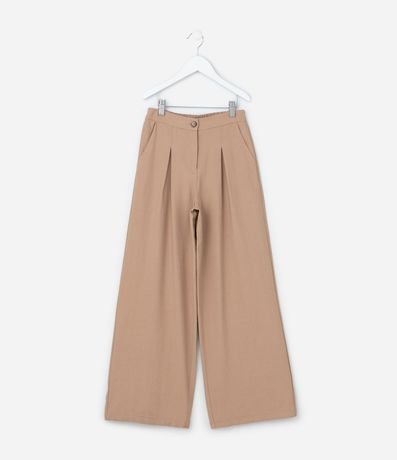 Pantalón Wide Leg Infantil en Sastrería con Pliegues - Talle 5 a 14 años 1
