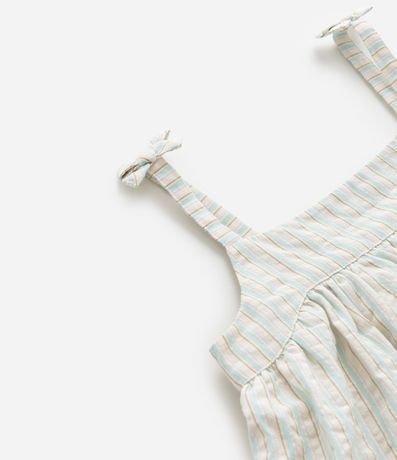 Vestido Infantil con Estampa de Rayas y Puntillas – Talle 1 al 6 años 5