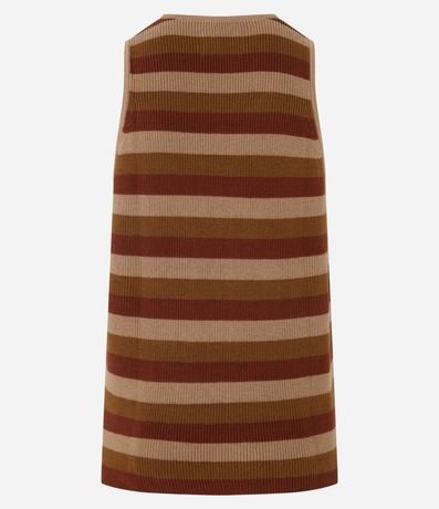 Musculosa en Ganchillo con Estampa de Rayas y Textura 7